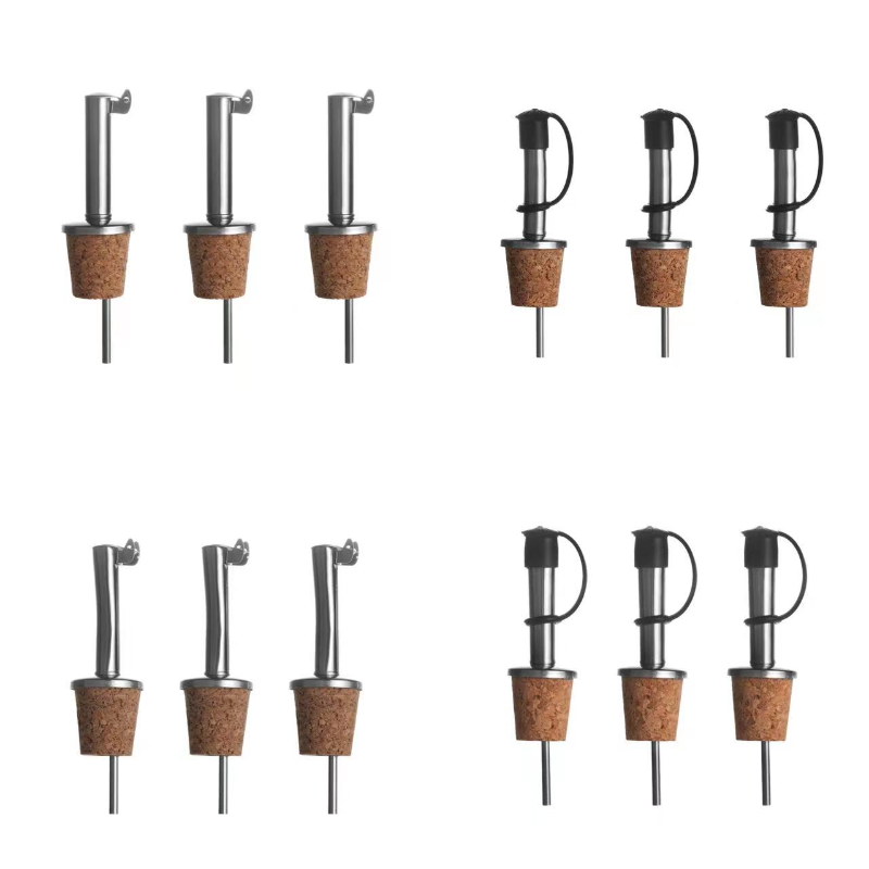 Wine Preservation Pump - จุกขวดสแตนเลสปิดฝาเทไวน์ที่จ่ายน้ำมันมะกอกจุกก๊อกเครื่องมือทำครัวปลั๊กกันรั่ว