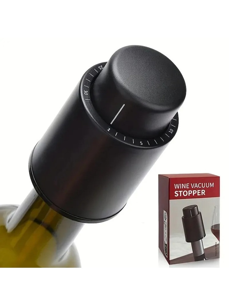 Wine Preservation Pump - ปั๊มสูญญากาศ Wine Saver CAP Stopper วันที่ขนาดบันทึกยึด