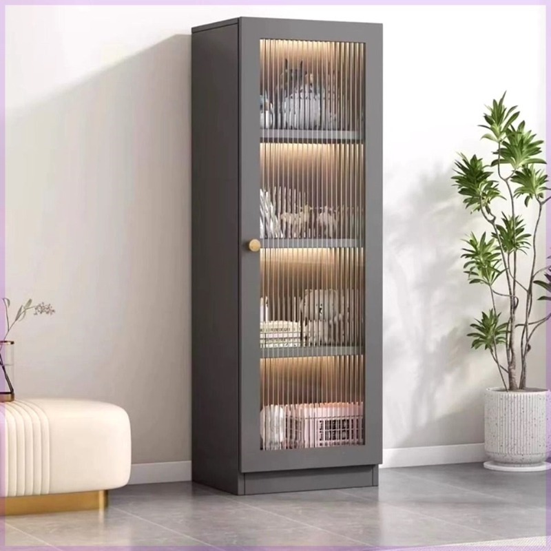 Home Bar And Fridge - เฟอร์นิเจอร์บาร์เครื่องดื่มสำหรับห้องนั่งเล่น ตู้มุม ตู้โชว์กระจก ตู้บาร์ไวน์พร้อมตู้เย็น เคาน์เตอร์ร้านค้ากลางแจ้ง