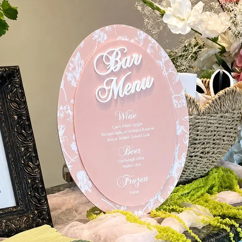 ป้ายค็อกเทล 3 มิติ รูปวงรี ลาย - Cocktail Recipe Book บทวิจารณ์และราคา