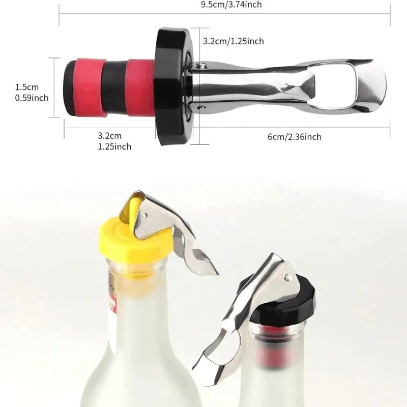1/12PCS ขวดสูญญากาศซิลิโคนขวดไ - Wine Preservation Pump บทวิจารณ์และราคา