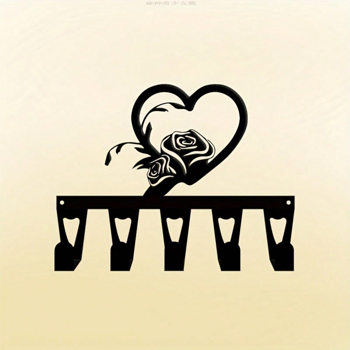 ที่แขวนกุญแจโลหะรูปหัวใจและดอก - Home Bar And Coffee บทวิจารณ์และราคา