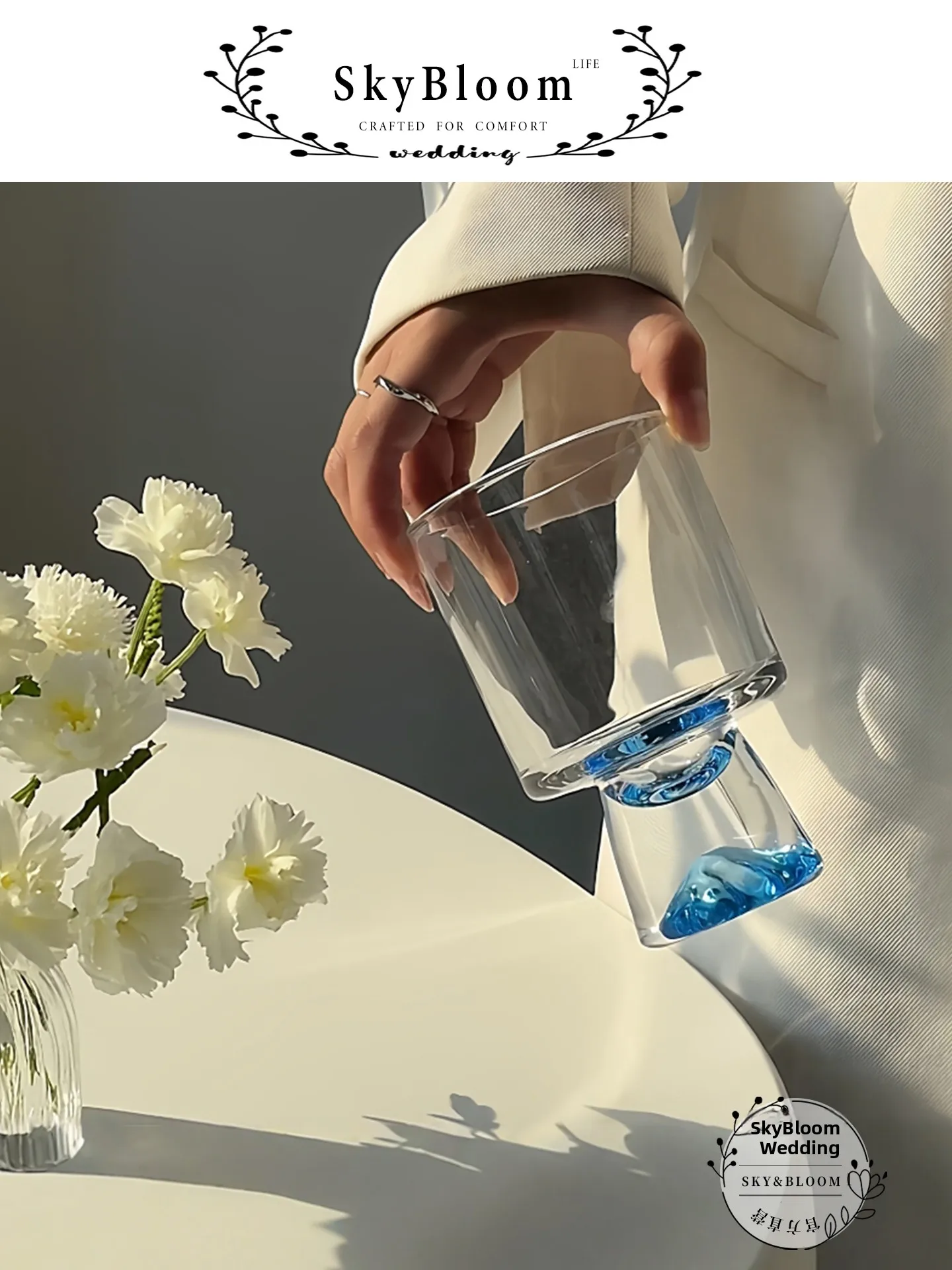 แก้วไฮบอลหรูหรา SkyBloom แก้วว - Highball Glass Set บทวิจารณ์และราคา