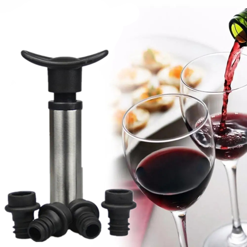 จุกไวน์พร้อมปั๊มไวน์สูญญากาศเค - Wine Preservation Pump บทวิจารณ์และราคา