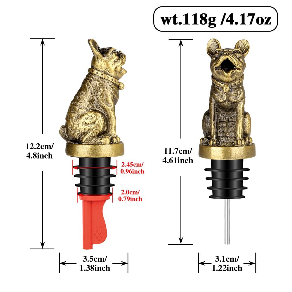 น่ารัก French Bulldog ไวน์ Pou - Wine Preservation Pump บทวิจารณ์และราคา
