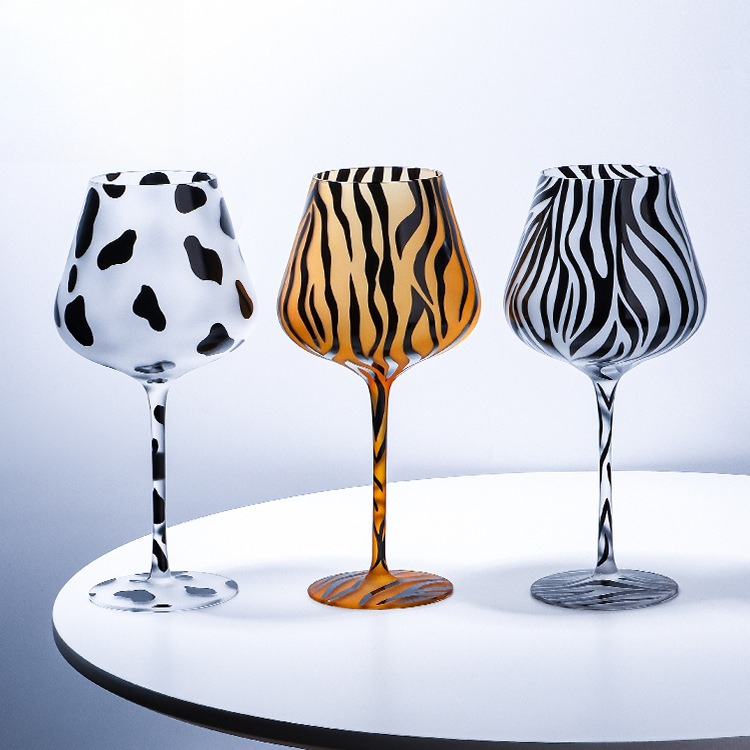 Creative Painted Tiger Leopard - Highball Glass Set บทวิจารณ์และราคา