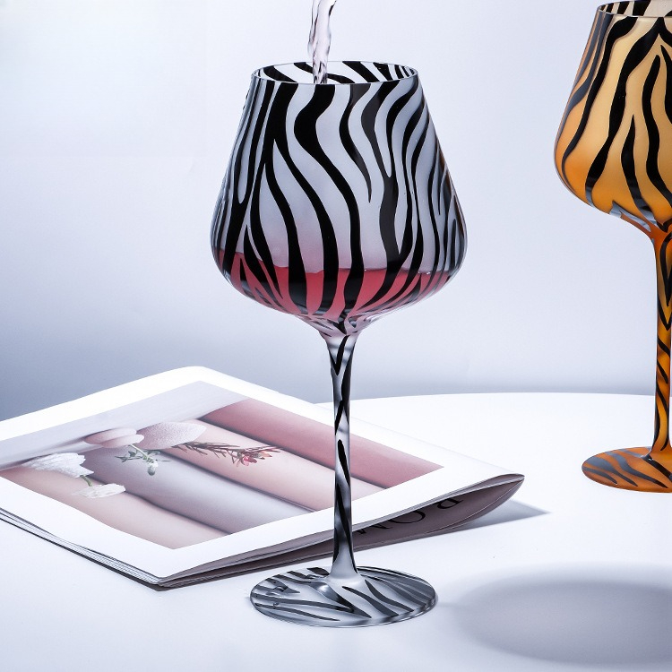 Creative Painted Tiger Leopard - Highball Glass Set บทวิจารณ์และราคา