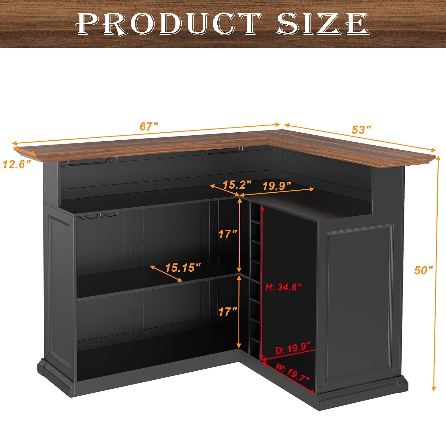 ตู้บาร์รูปตัว L พร้อมพื้นที่สำ - Home Bar And Fridge บทวิจารณ์และราคา